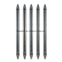 Silber Two Ink / Doppel Refill Twisted Metallstift (LT-C763)